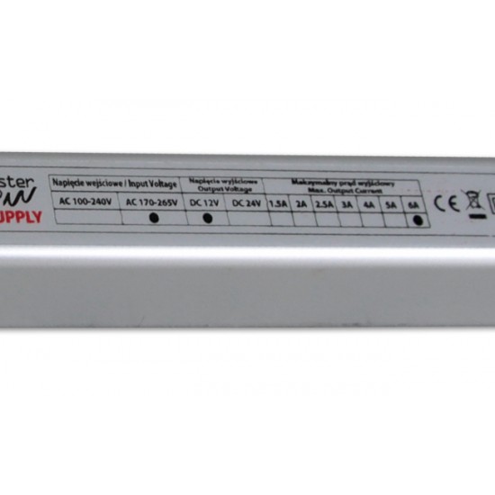 Sursa alimentare LED Ultra Slim 12V 72W 6A IP20