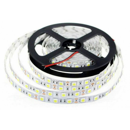 Banda LED 12V 14W, 60 smd 5050 IP20 Interior ROLA 5 metri lumina calda (3000K) si rece (6000K)