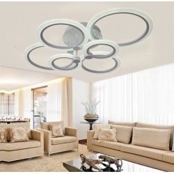 Lustra LED CU TELECOMANDA G 3373 /2+2+2 lumina calda/ neutra/ rece si Intensitate reglabila