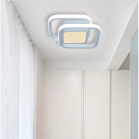 Lustra LED SE-M 1027 SQ ALBA design patrat lumina calda/ neutra/ rece