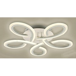 Lustra LED CU TELECOMANDA G 3517/5 alb lumina calda/ neutra/ rece si Intensitate reglabila