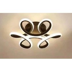 Lustra LED Plafoniera Aplicata LED 27W, Cod 3902 BLACK lumina rece/calda/neutra FARA TELECOMANDA