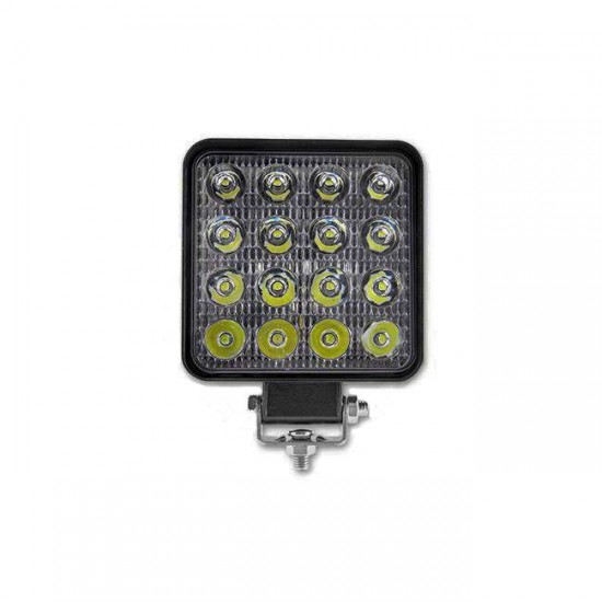 Proiector LED auto offroad 48W 130 lm/w, 10V-30V 16 LED-uri EPISTAR, carcasa aluminiu, IP67