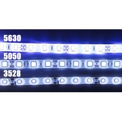Banda LED 12V 4.8W, 60 smd/m 3528 300 leduri IP65 de exterior 5m / rola siliconata, lumina alba, alb calda, albastra, rosie si verde