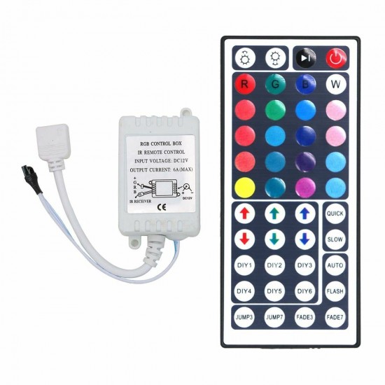 Controler banda LED RGB 72W cu telecomanda 44 Butoane