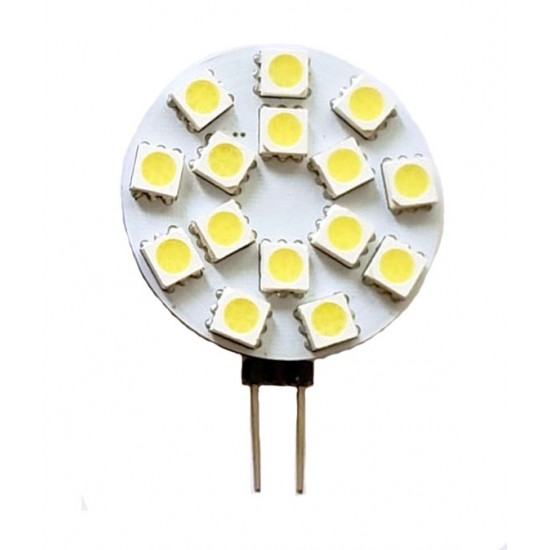 Bec Spot LED G4 3w, 12v Disc, 15 SMD-uri 5050