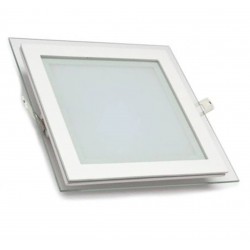 Spot LED Patrat sticla 12W 160 mm