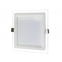 Spot LED Patrat sticla 6W 95 mm