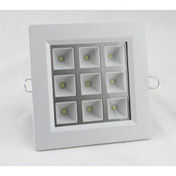 Spot LED 9W Patrat grila Spot LED 9W Patrat grila
